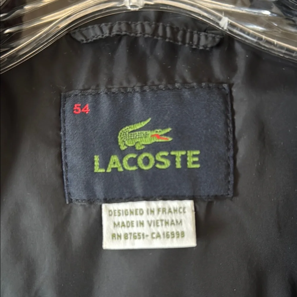 Men's Black Lacoste Jacket - Picture 2 of 10